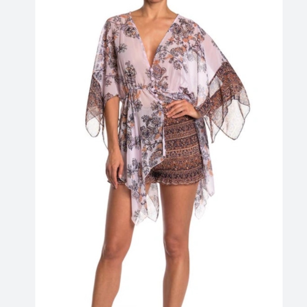 NWT Free People Dream State Set in Lilac Combo - Tunic Only